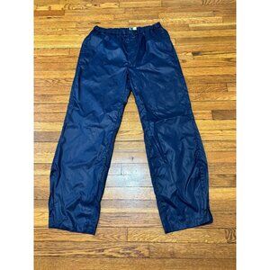 VINTAGE Izod Mens Golf Windbreaker Rain Pants Size Large Blue Elastic Waist